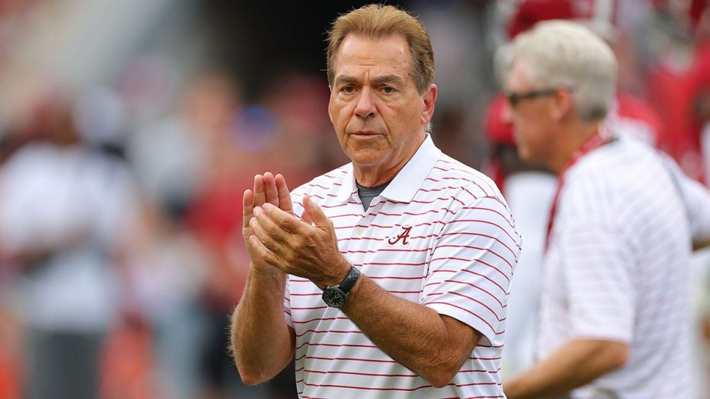 Nick Saban responds to speculation about coaching again, stating he enjoys retirement.
