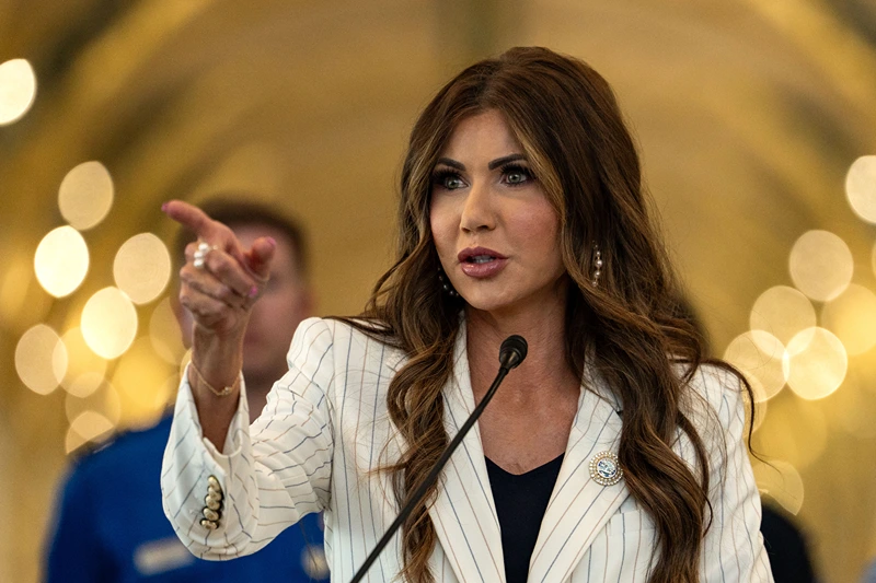 Noem blames Eric Adams' NYC sanctuary laws for the shooting of a CBP officer by an illegal alien.