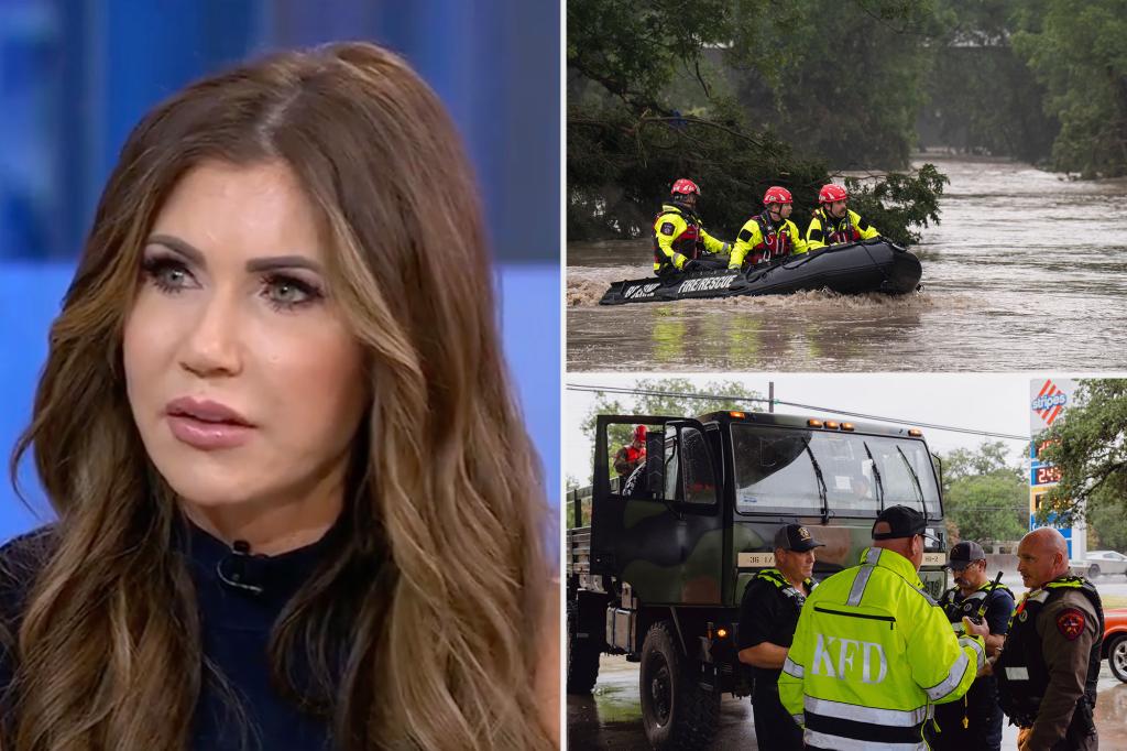 Noem criticizes CNN's claim that she postponed the DHS response to the Texas flood as nonsense.