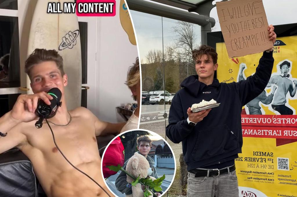 OnlyFans creator Kurts Adams shares that his mother records his videos