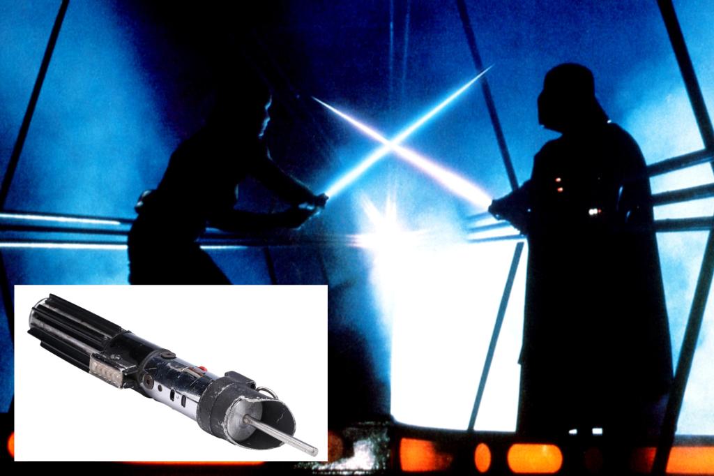 Original Star Wars trilogy's Darth Vader lightsaber expected to sell for up to $3 million at auction