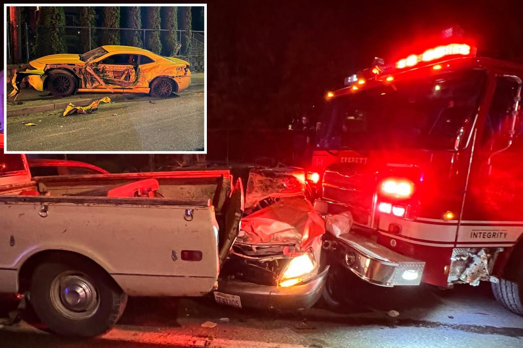 Out of control individual takes fire truck and crashes into at least 16 parked vehicles during chaotic spree
