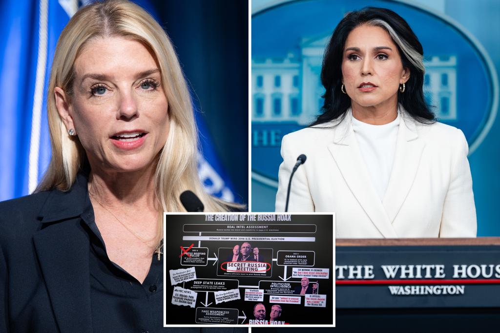 Pam Bondi initiates a task force following released intelligence that shows issues with the Obama administration's 2016 Trump-Russia investigation.