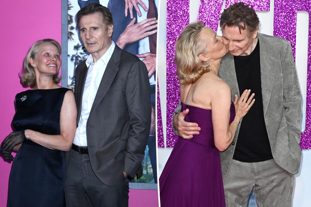 Pamela Anderson and Liam Neeson are working things out
