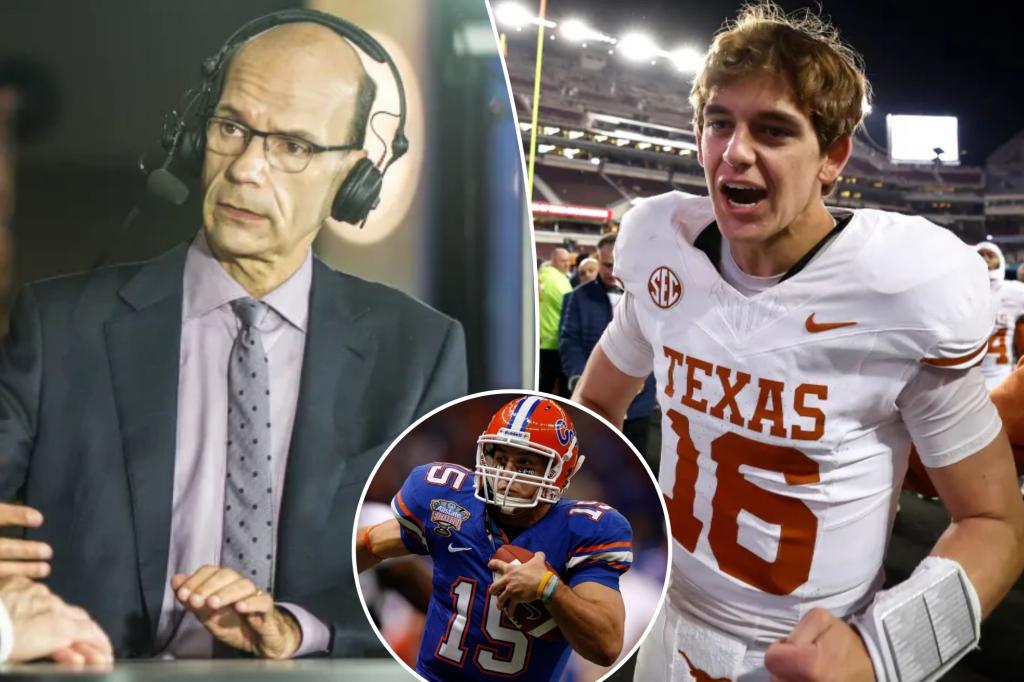 Paul Finebaum draws striking parallels between Arch Manning and Tim Tebow
