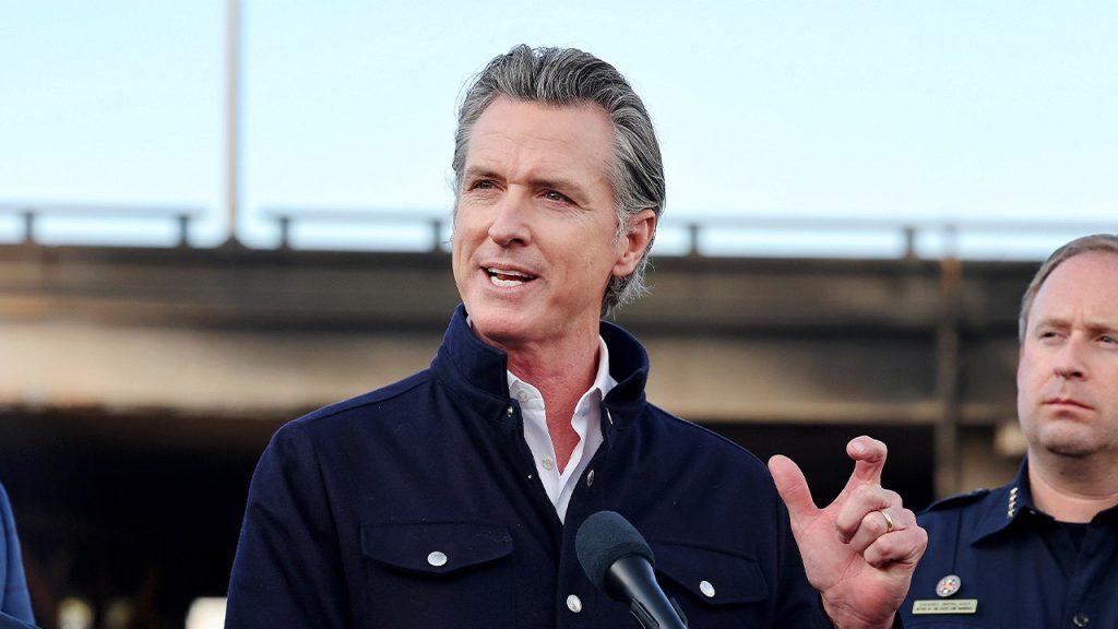 Podcast hosts ridicule Newsom's political shift in preparation for 2028.