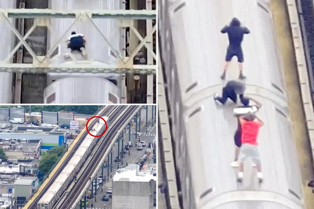 Police drone catches four subway surfers, including a 12-year-old, in 200th operation.