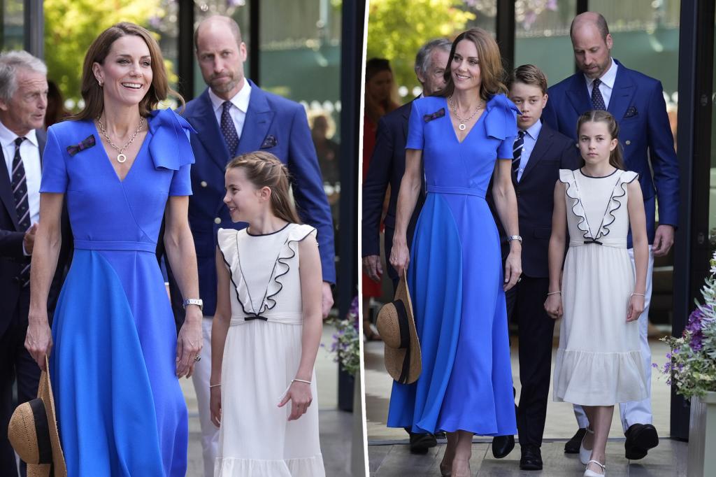 Prince George and Princess Charlotte unexpectedly show up at Wimbledon 2025.