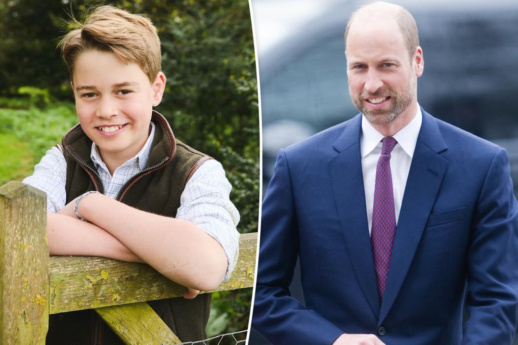 Prince George resembles Prince William in new photo for his 12th birthday