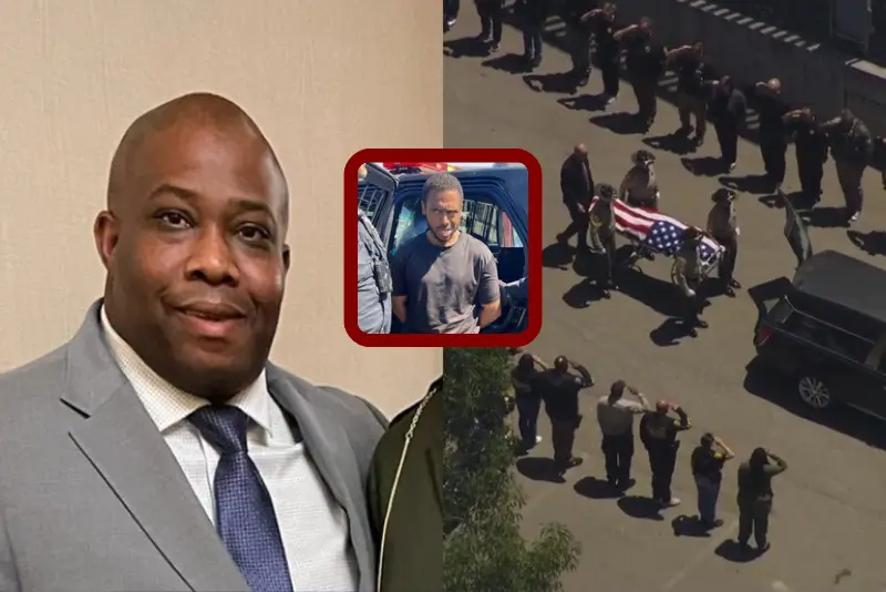Procession takes place for parole officer who was killed, suspect named
