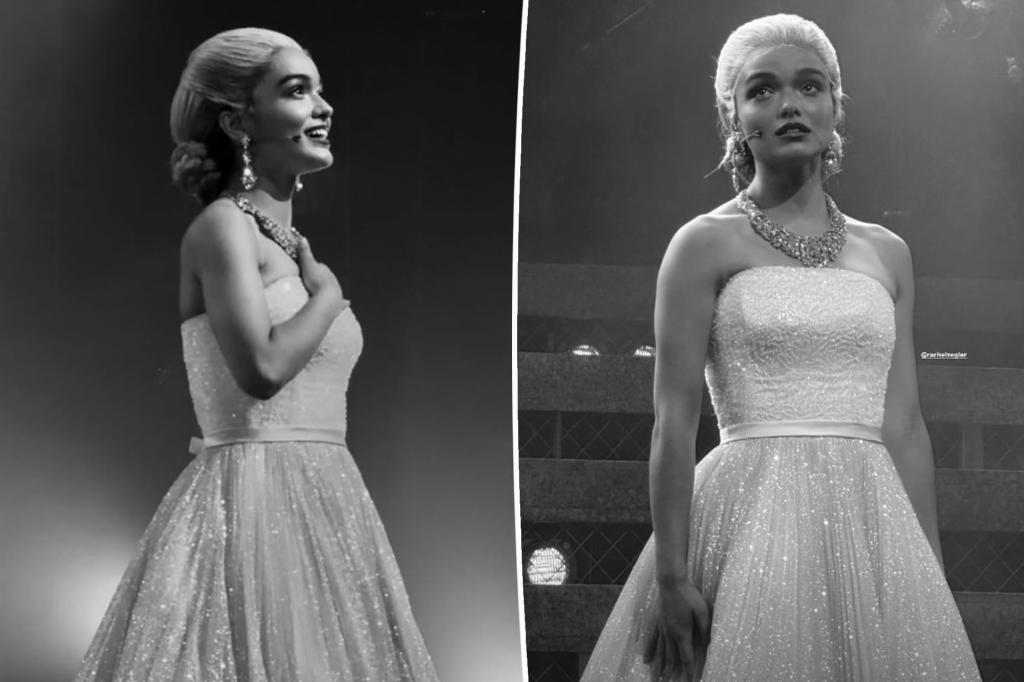 Rachel Zegler is back on stage in 'Evita' after health scare during the performance.