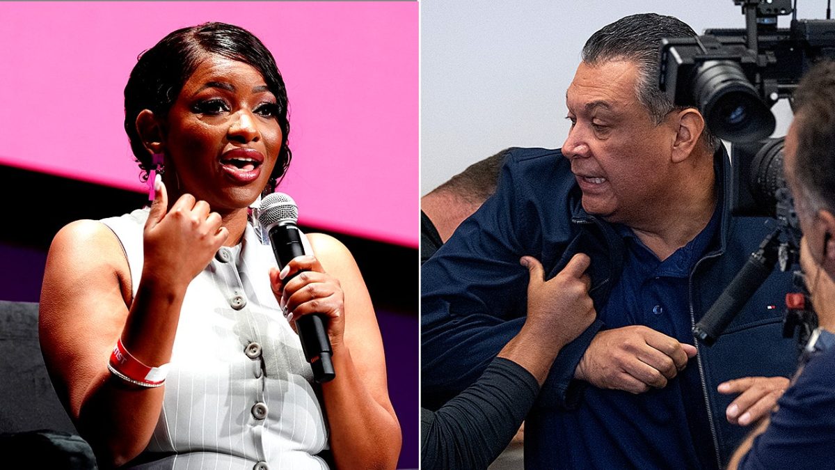 Rep. Crockett was emotional about Sen. Padilla's removal from the DHS press conference.