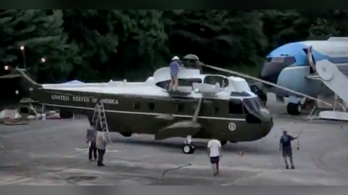 Retired Marine One helicopter now repurposed for Secret Service training