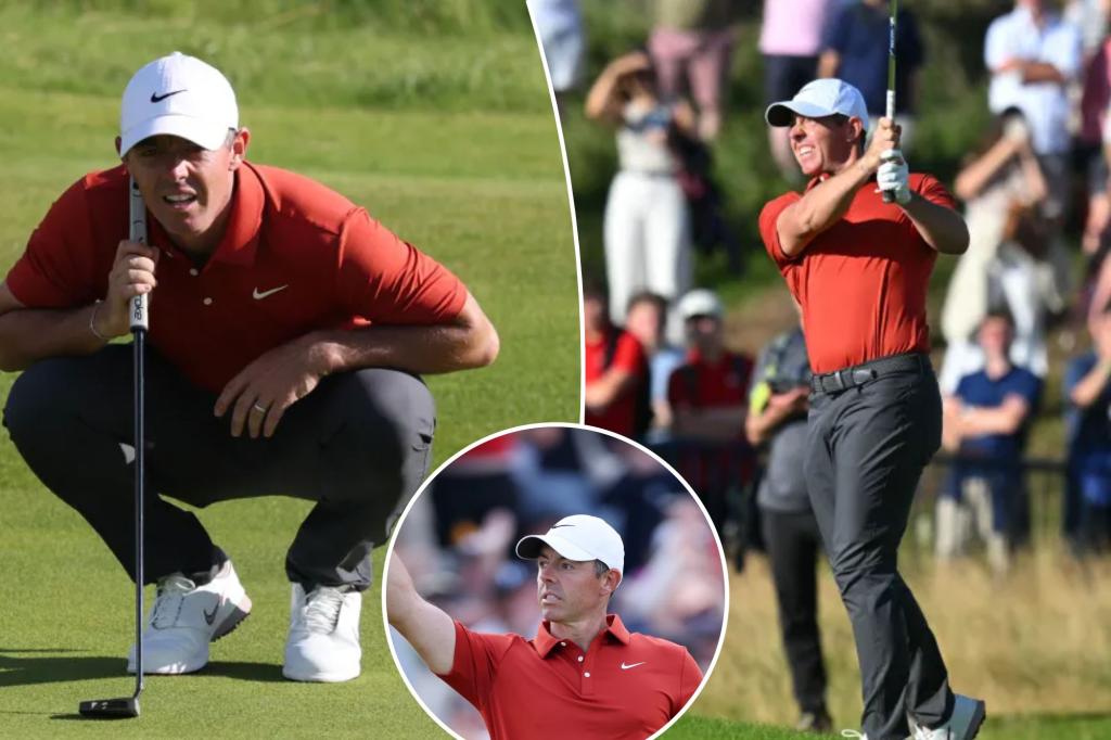 Rory McIlroy rallies on 'moving day' at the British Open