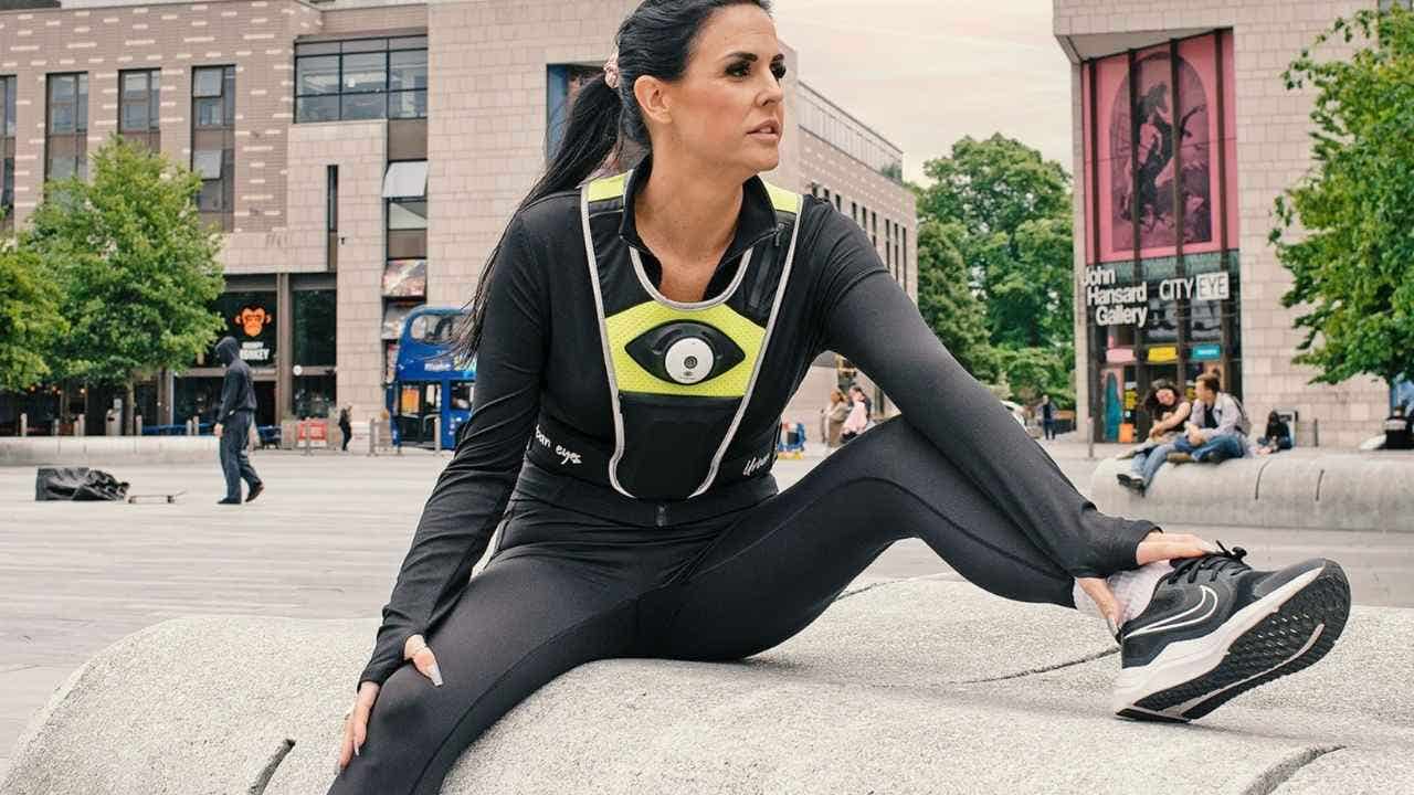 Safety vest with cameras aids in protecting runners from harassment