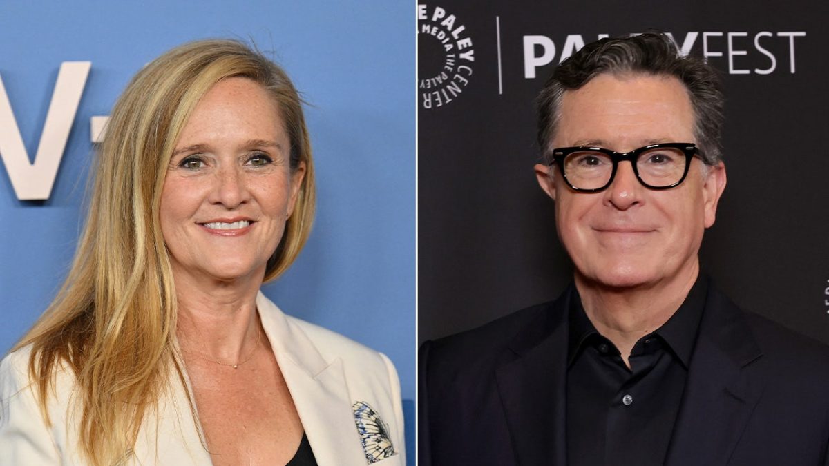 Samantha Bee acknowledges that Stephen Colbert's show is losing money and viewers.