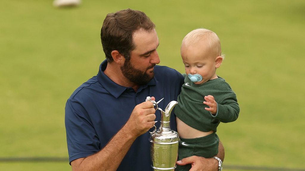 Scottie Scheffler's son captures attention after his father secures a second major win of the year