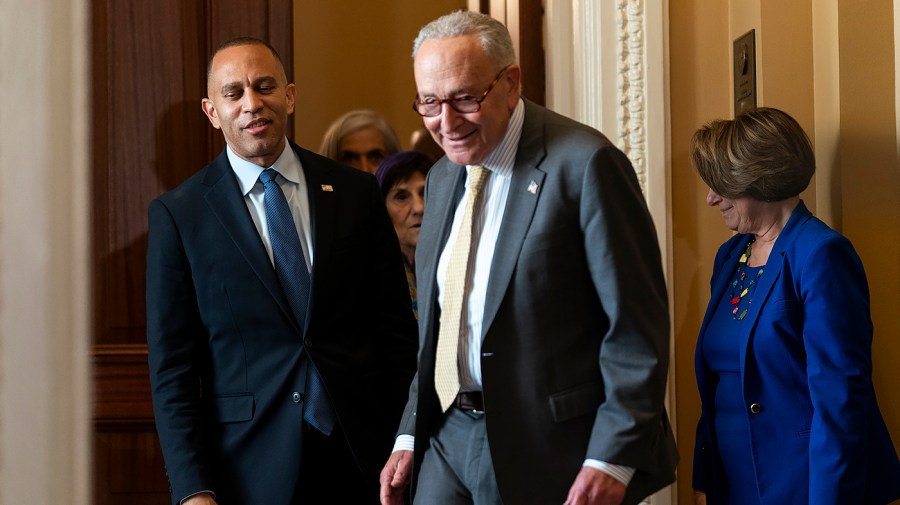 Senate Democrats support moving forward with the military construction and veterans funding legislation