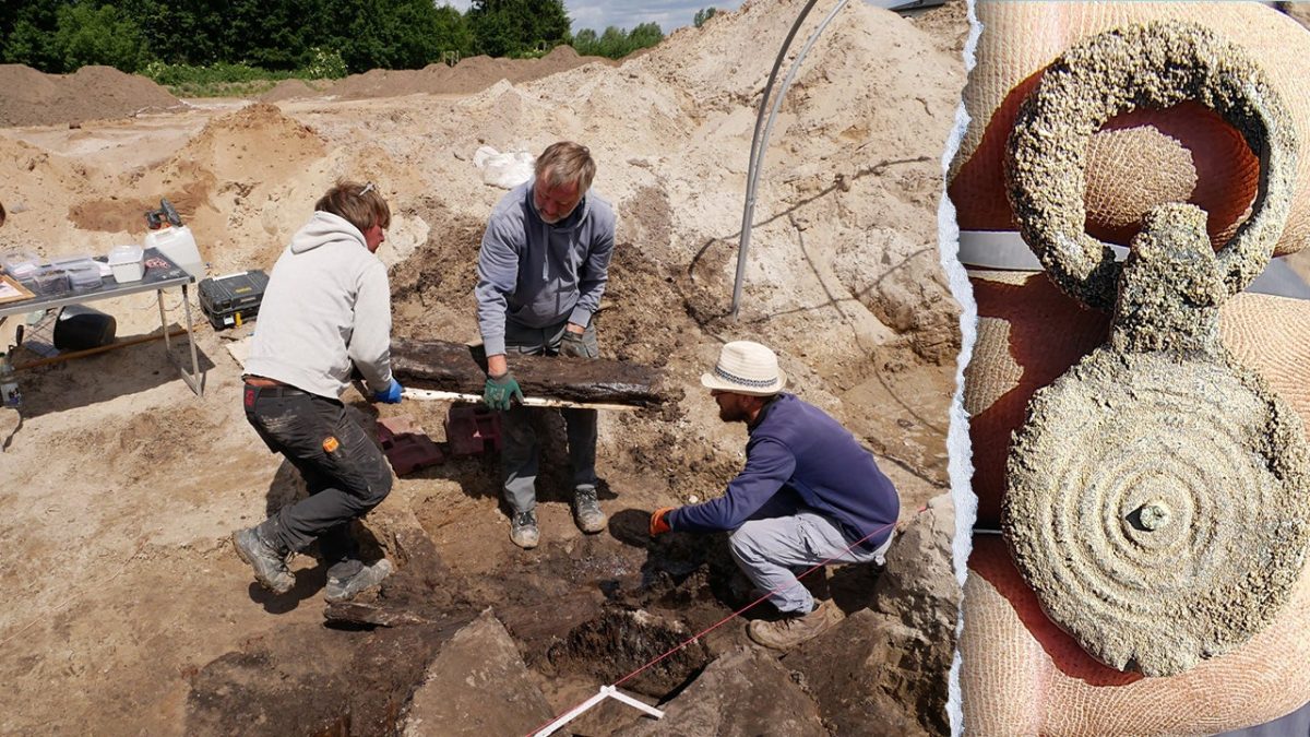 Settlement from Roman times with military items discovered in western Germany