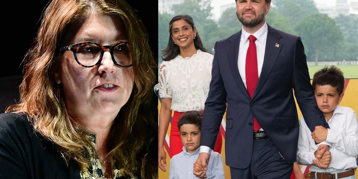 Social media reacts with anger towards liberal editor who defended the harassment of JD Vance's kids at Disneyland.