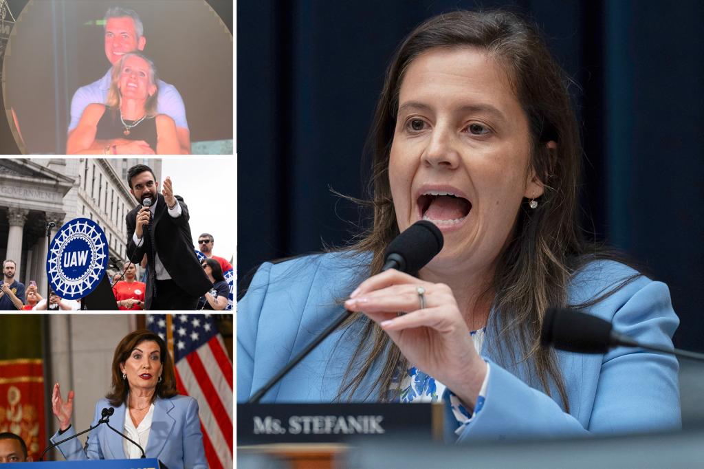 Stefanik takes aim at Mamdani and Hochul with popular photo of CEO cheating.