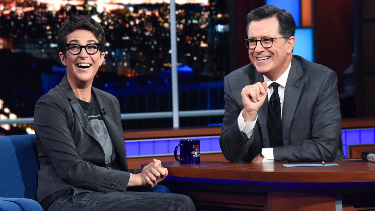 Stephen Colbert featured left-leaning journalists and hosts on 'The Late Show' over 200 times.