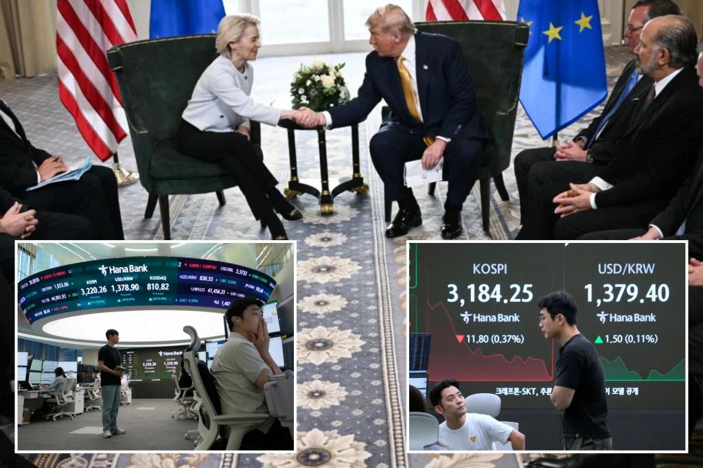 Stocks rise and euro remains stable after trade deal between US and EU