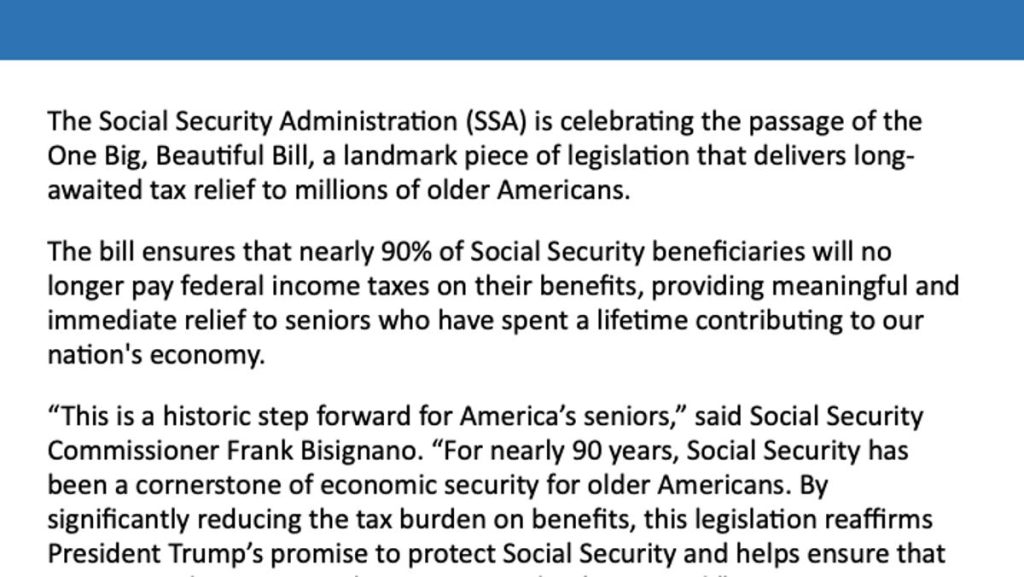 Strange Social Security email promotes Trump legislation. Here’s what you should know.