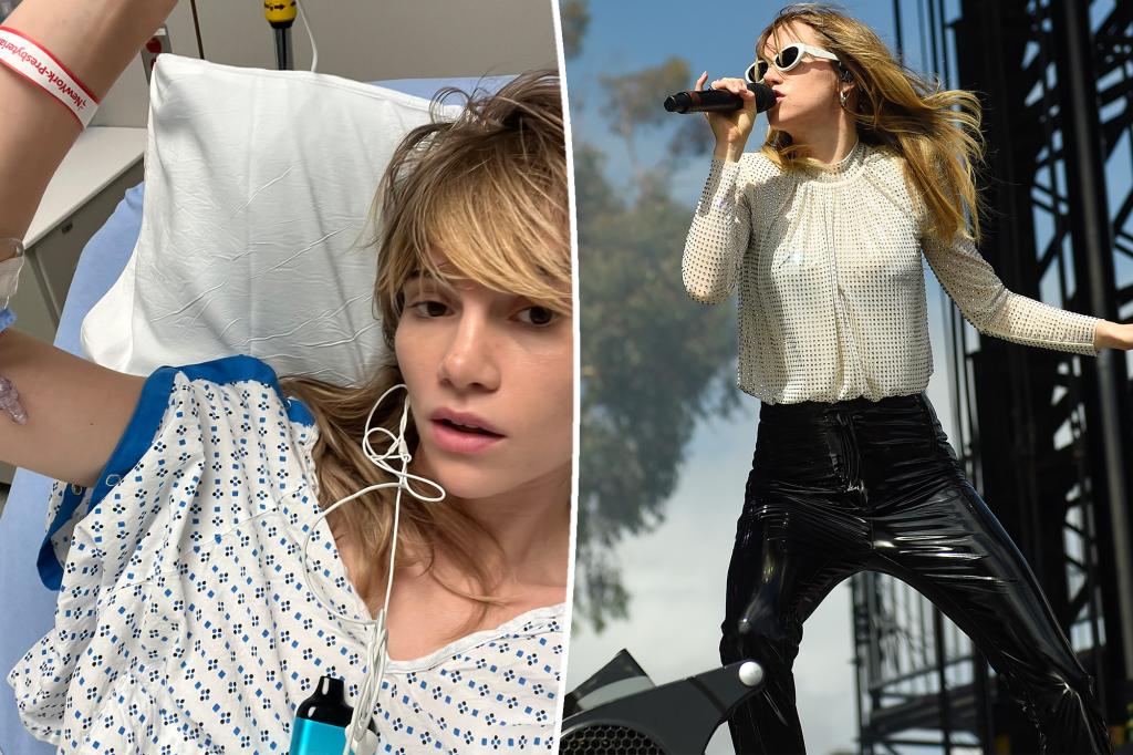 Suki Waterhouse admitted to the hospital for a hernia caused by tight pants