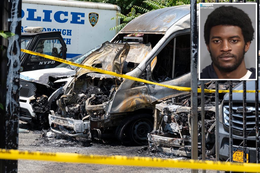 Suspected arsonist linked to anti-Israel acts arrested for setting fire to 11 NYPD vehicles, according to sources