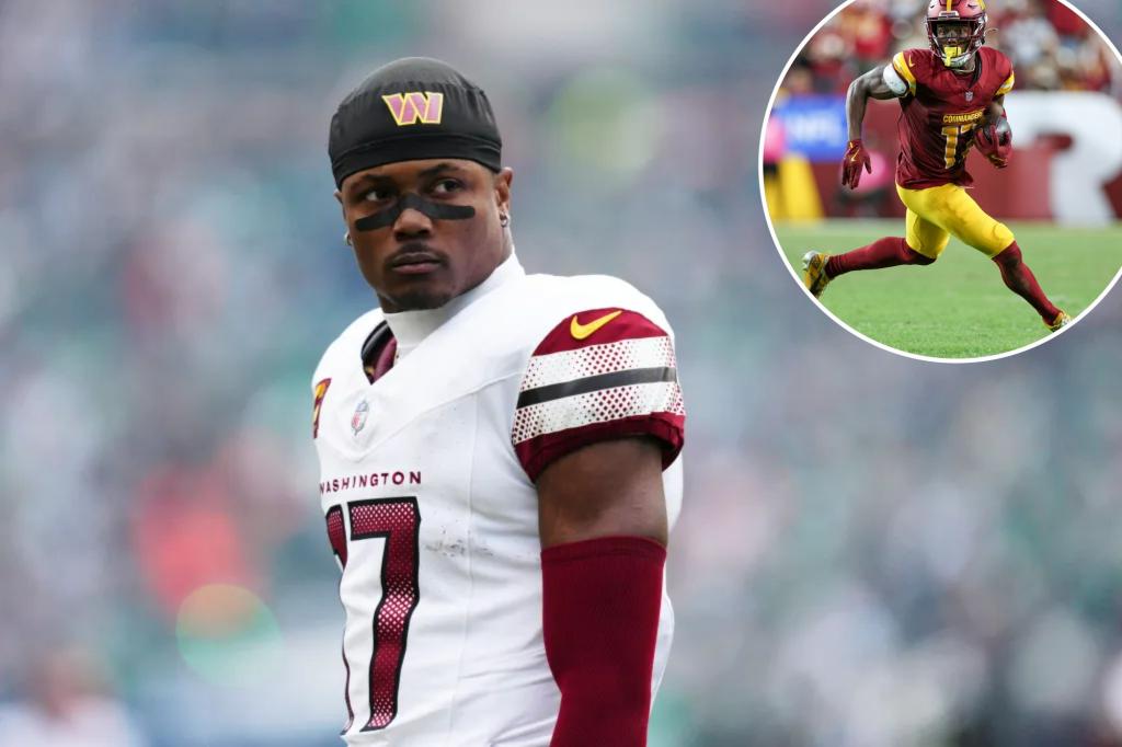 Terry McLaurin shows up at Commanders camp with an ankle injury