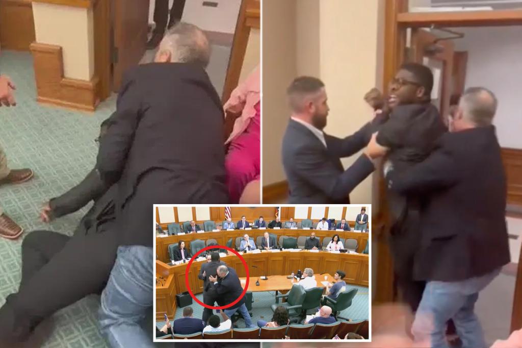 Texas congressional candidate from the Democratic Party removed and arrested during redistricting meeting