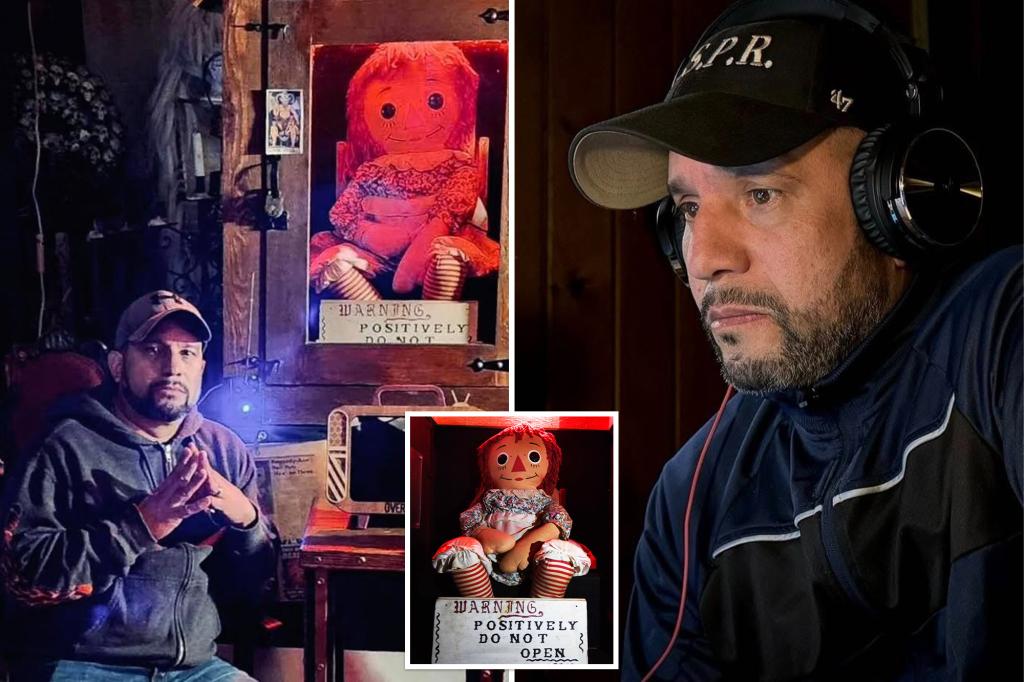 The 'Annabelle' doll was not found in the hotel room where the paranormal investigator passed away.
