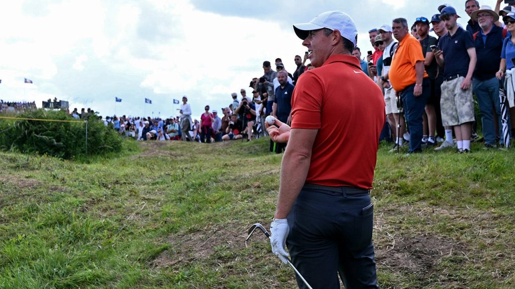The Open: Rory McIlroy discovers golf ball with shot in unexpected moment