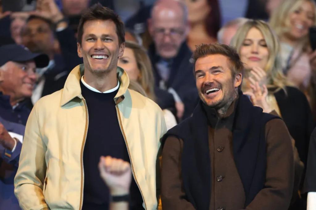 Tom Brady reacts sharply to Birmingham staff member regarding David Beckham choice.