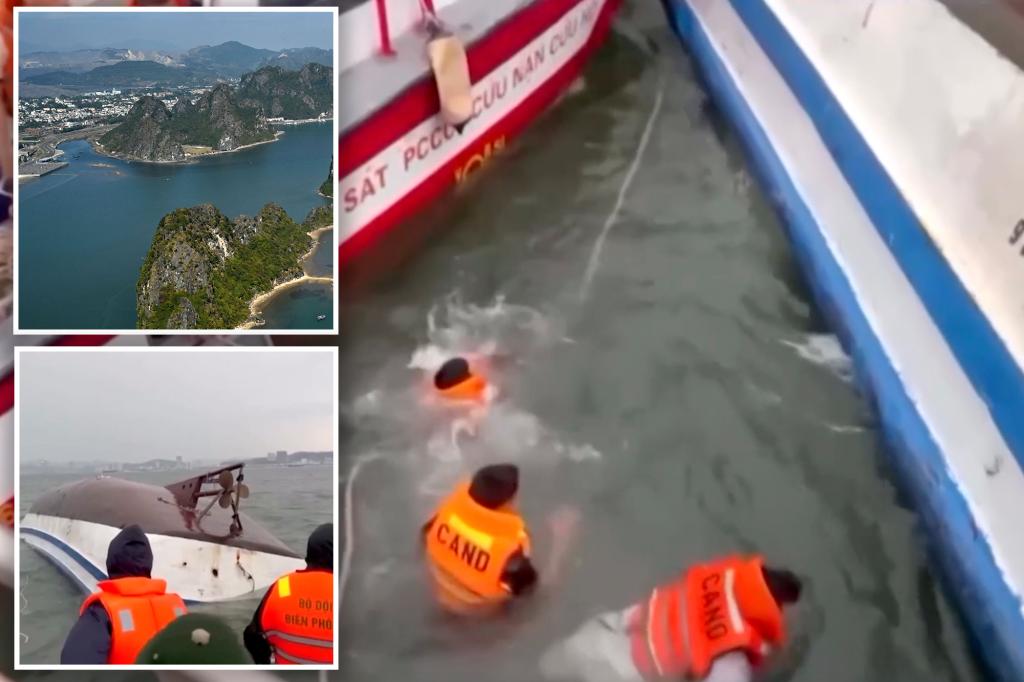 Tourist vessel overturns in Ha Long Bay, Vietnam, resulting in many fatalities