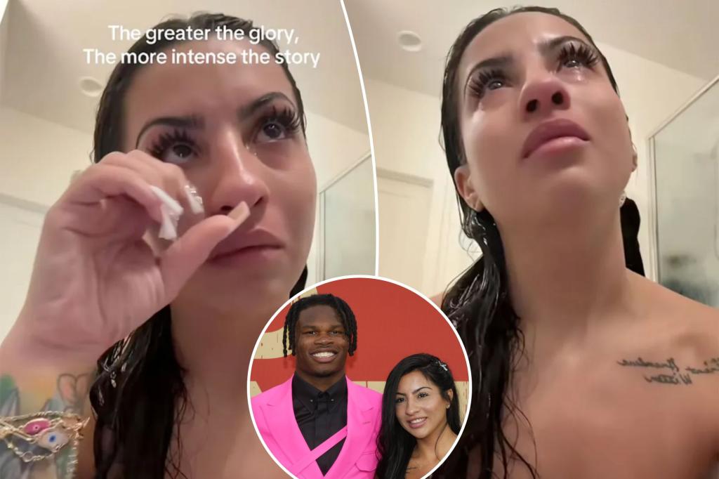 Travis Hunter's wife shares heartfelt TikTok video following online harassment incident.