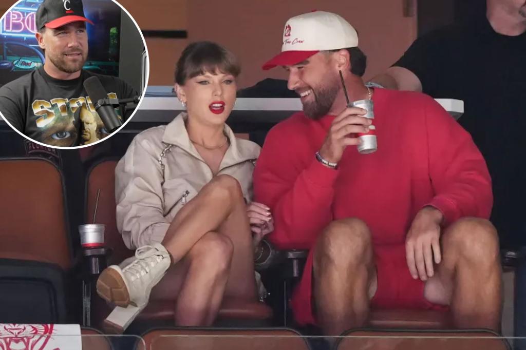 Travis Kelce addresses claims about the focus on his relationship with Taylor Swift.