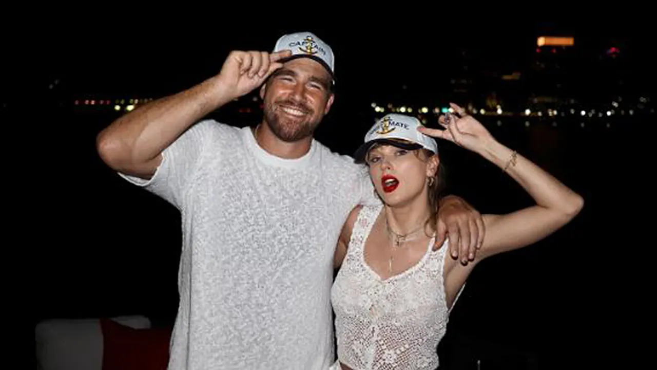 Travis Kelce shares uncommon photos from his offseason activities with Taylor Swift.