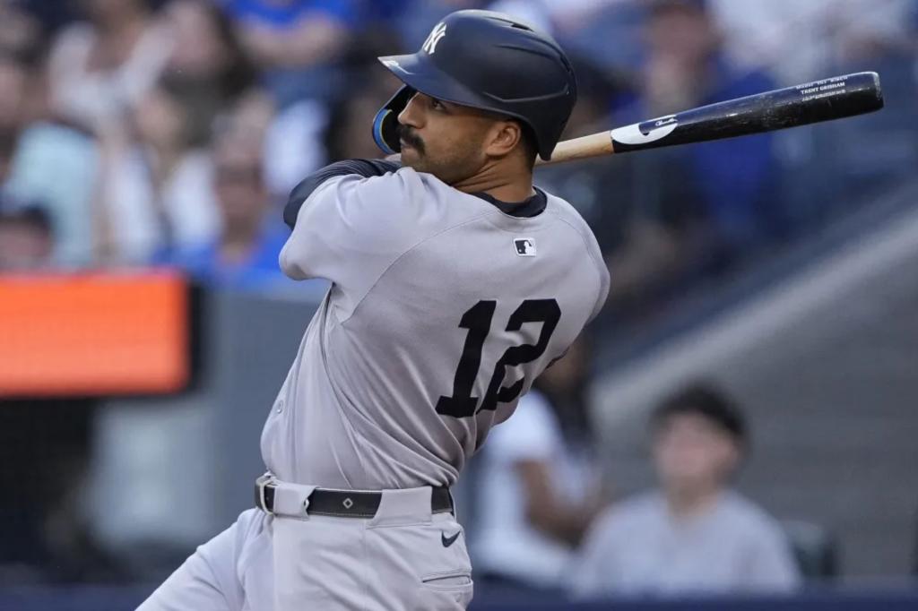 Trent Grisham hits home run in comeback to Yankees after hamstring problem