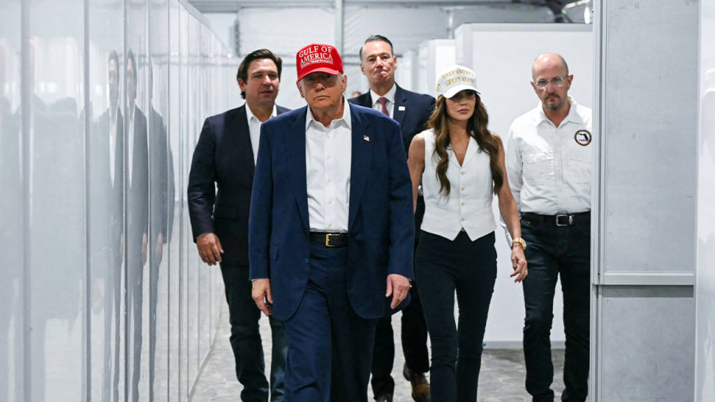 Trump advises Newsom to 'gain some knowledge' during Alligator Alcatraz tour