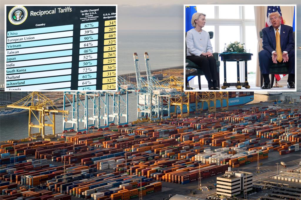 Trump and the president of the European Union Commission see a balanced chance of reaching a trade agreement.