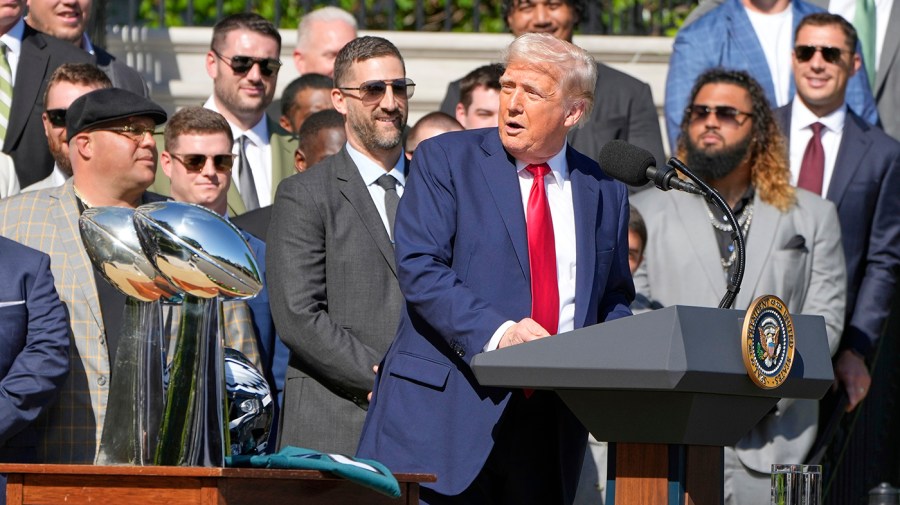 Trump blends sports and politics in battle over Commanders name