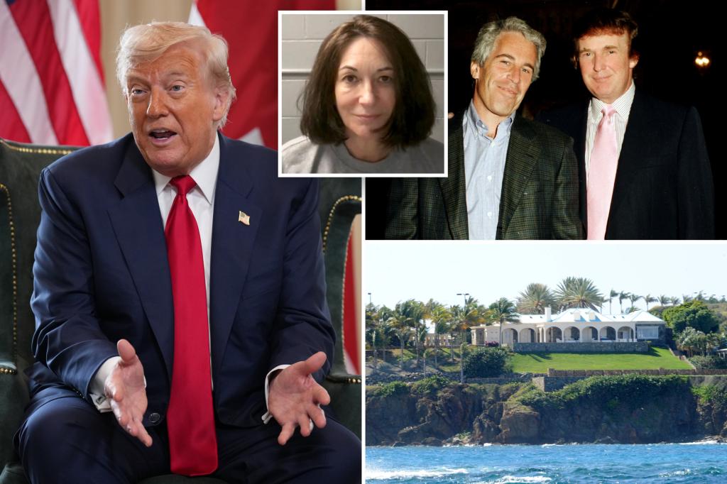 Trump claims 'no one has contacted me' regarding a pardon for Ghislaine Maxwell, he 'declined' visit to Jeffrey Epstein's 'Pedophile Island'