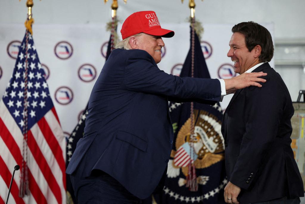 Trump compliments DeSantis, describing their previously chilly relationship as now '10 out of 10 -- maybe 9.9'