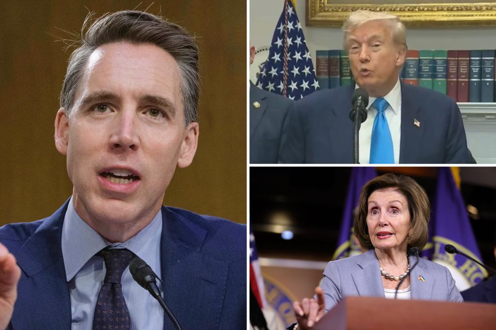 Trump criticizes Sen. Josh Hawley for the congressional stock trading ban in the PELOSI Act