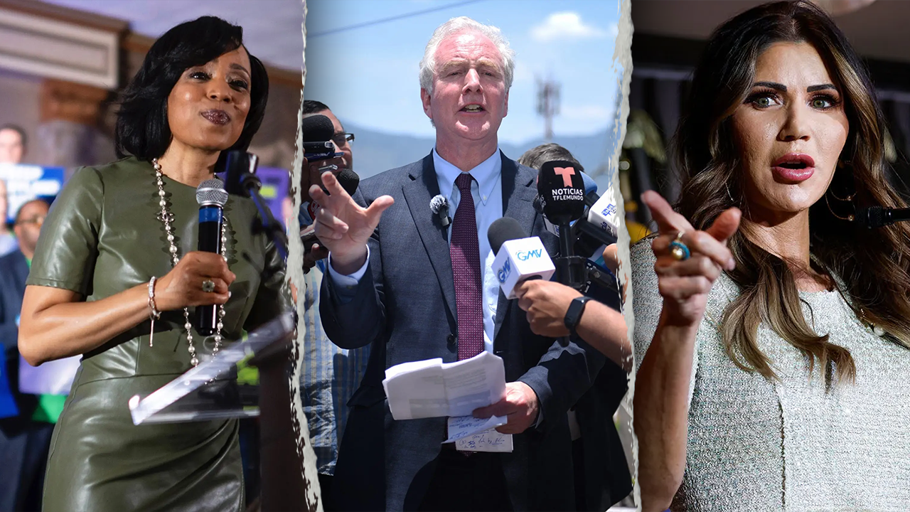 Trump's DHS ridicules Chris Van Hollen and other Democrats for staging a 'photo op' outside an ICE facility.