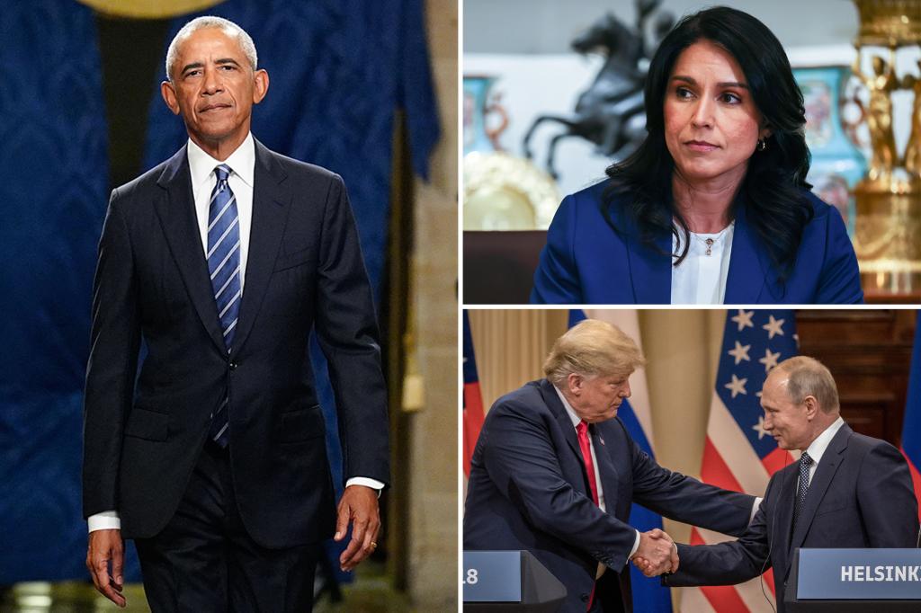 Tulsi Gabbard sends 'treasonous conspiracy' claims about the Trump-Russia investigation to the DOJ.