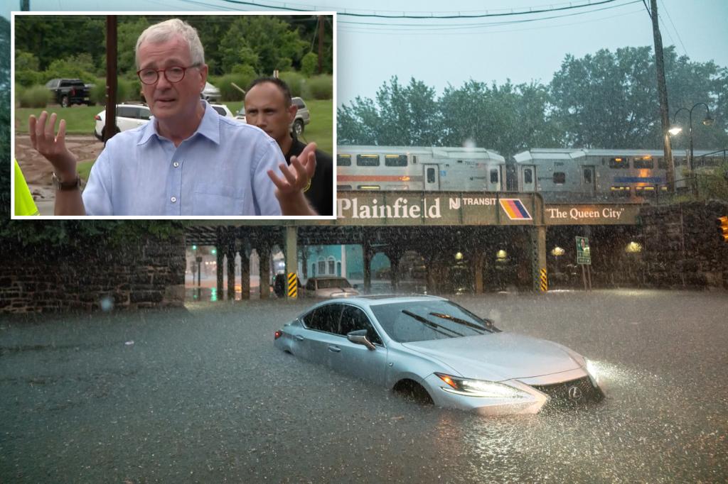 Two New Jersey residents lose their lives as car gets caught in sudden floods.