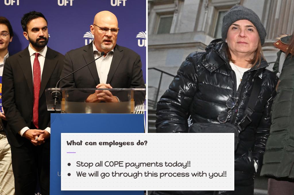 UFT's support for Zohran Mamdani in the NYC mayoral race has members expressing discontent